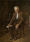 Charles Spencelayh Famous Paintings - Meditation - Rent Day